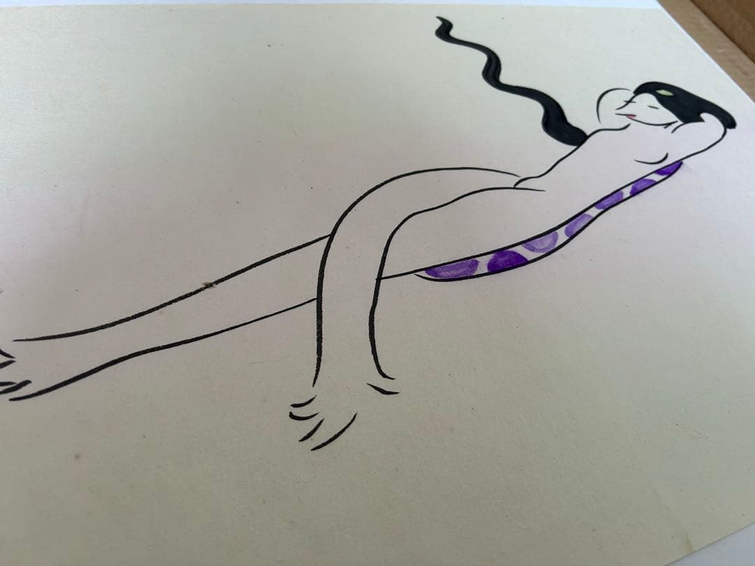 女かっぱ　清水崑　真作　肉筆　3葉まとめて