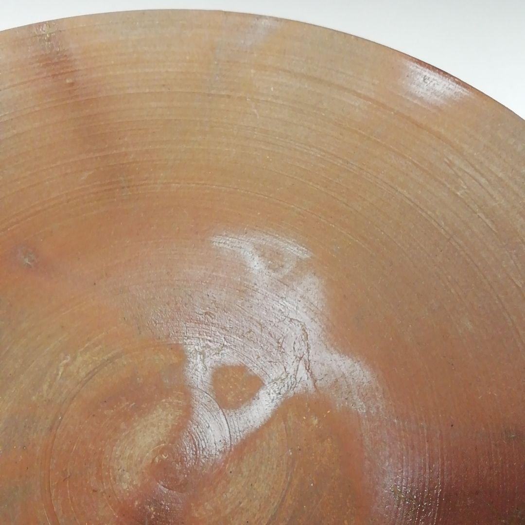 T440 茶碗 『備前焼』『平茶碗』『森岡宏 造』 共箱 抹茶碗 茶道具