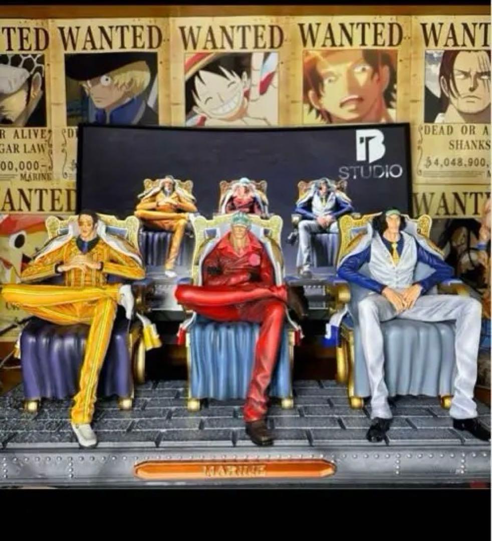 ワンピース 海軍本部三大将 赤犬 青雉 黄猿 頂上戦争フィギュア ガレージキット
