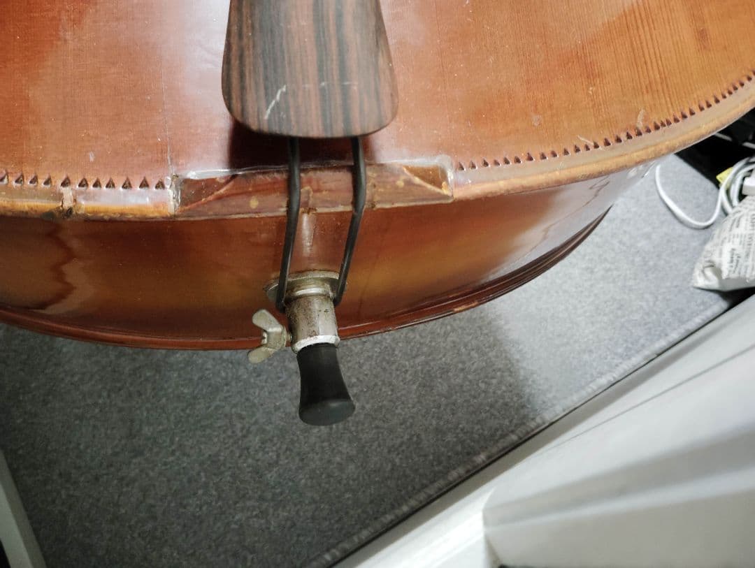 コントラバス ウッドベース チャキ F-20 表単板 ケース付 スピロコア弦