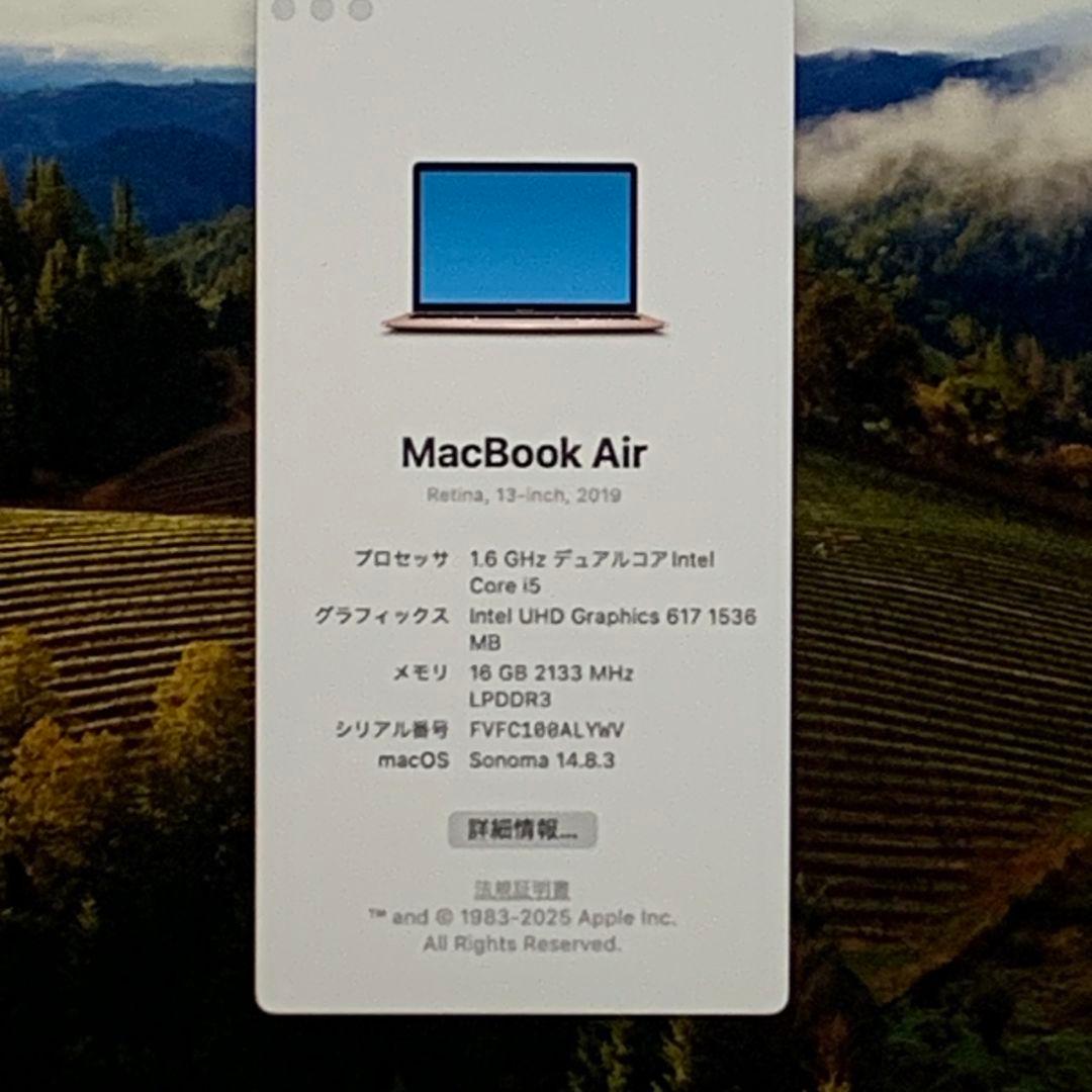 希少】MacBookAir2019 メモリ16GB ローズゴールドパソコンPC