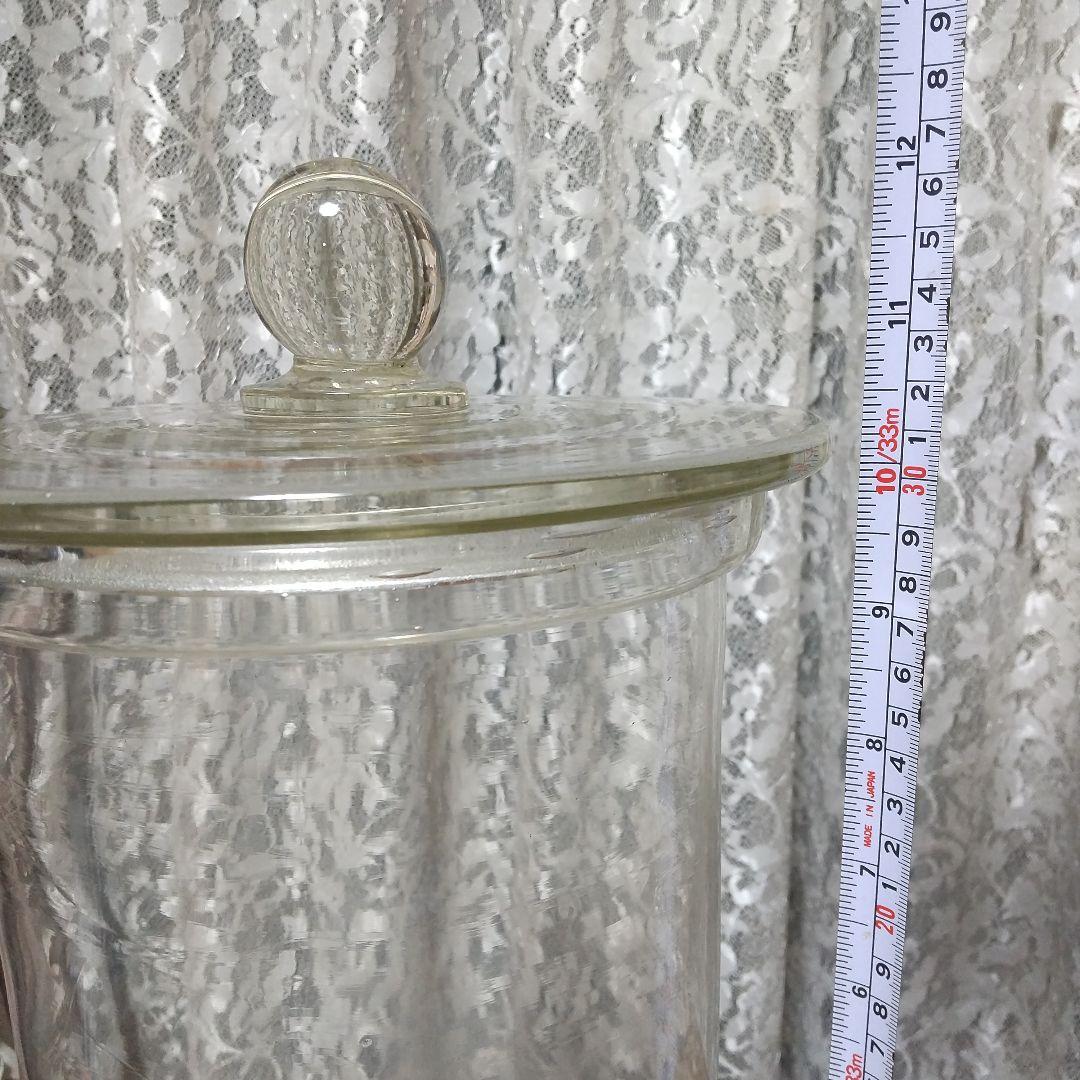 アンティーク 特大 標本瓶 蓋つき ガラス瓶 昭和レトロ 古道具