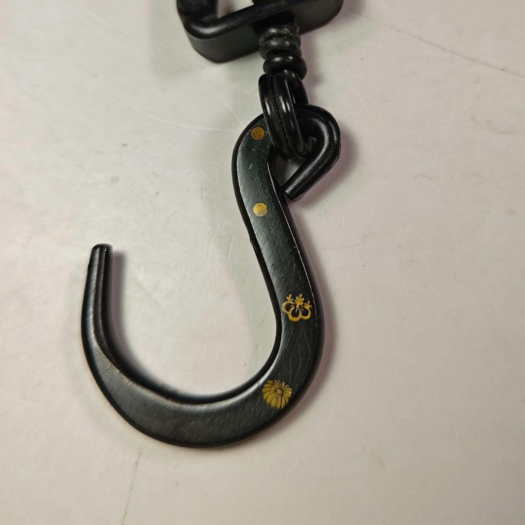 イ579 鐶鎖弦道具『金工師 木村清五郎』『銀象嵌入 吊釜道具