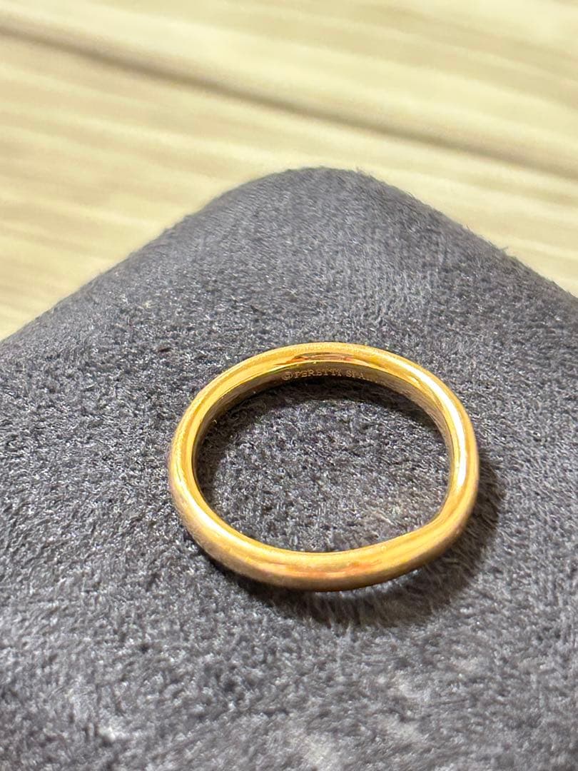 ティファニー　TIFFANY　K18YG　13カーブドバンドリング