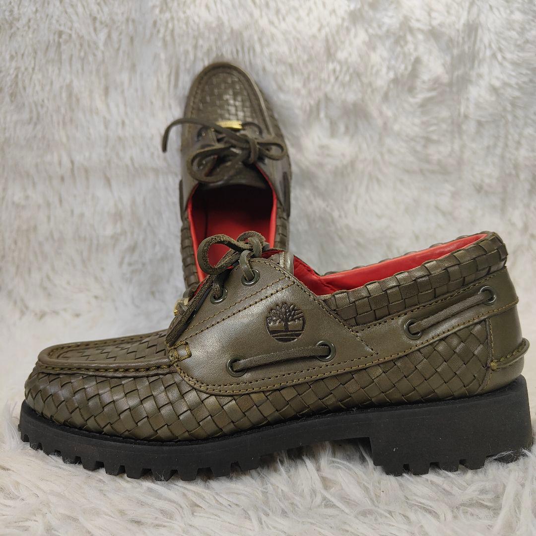 新品希少✨ティンバーランド × シュプリーム ウーブン3アイ ラグ 緑