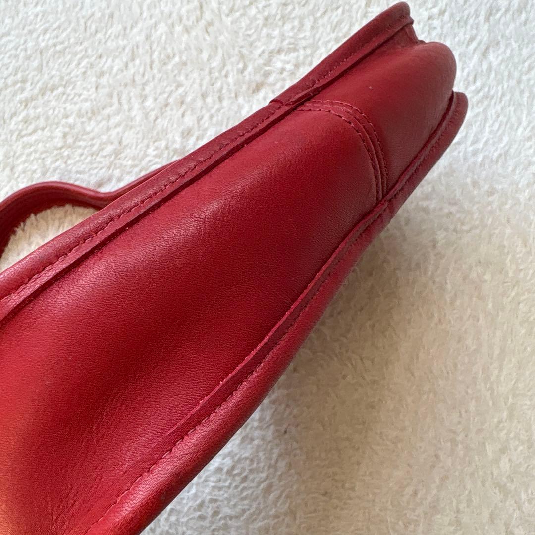 OLD COACH 9027 エルゴ ハンドバッグ レッド 希少 ミニバッグ