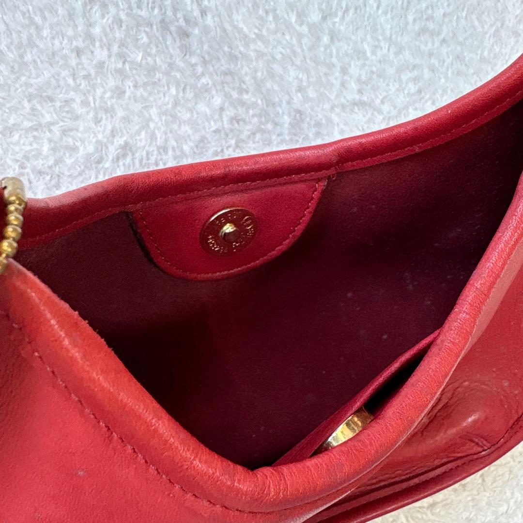 OLD COACH 9027 エルゴ ハンドバッグ レッド 希少 ミニバッグ