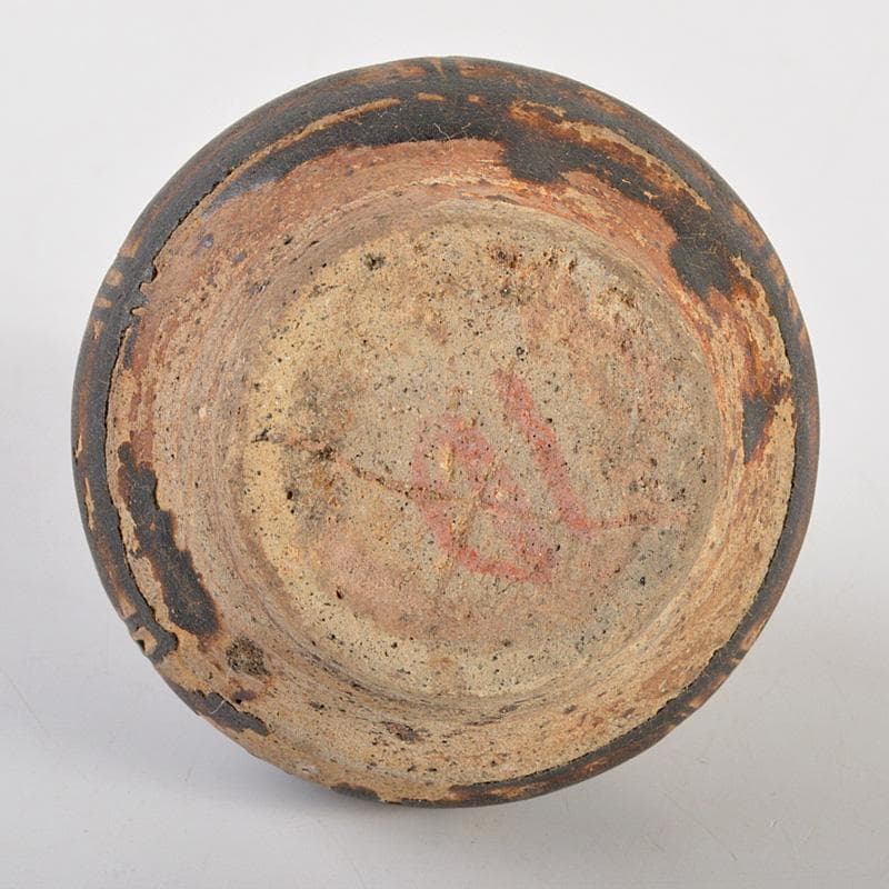 Maiko　タイ古陶磁　スンコロク　宋胡録　褐色釉　小壷　N　6241