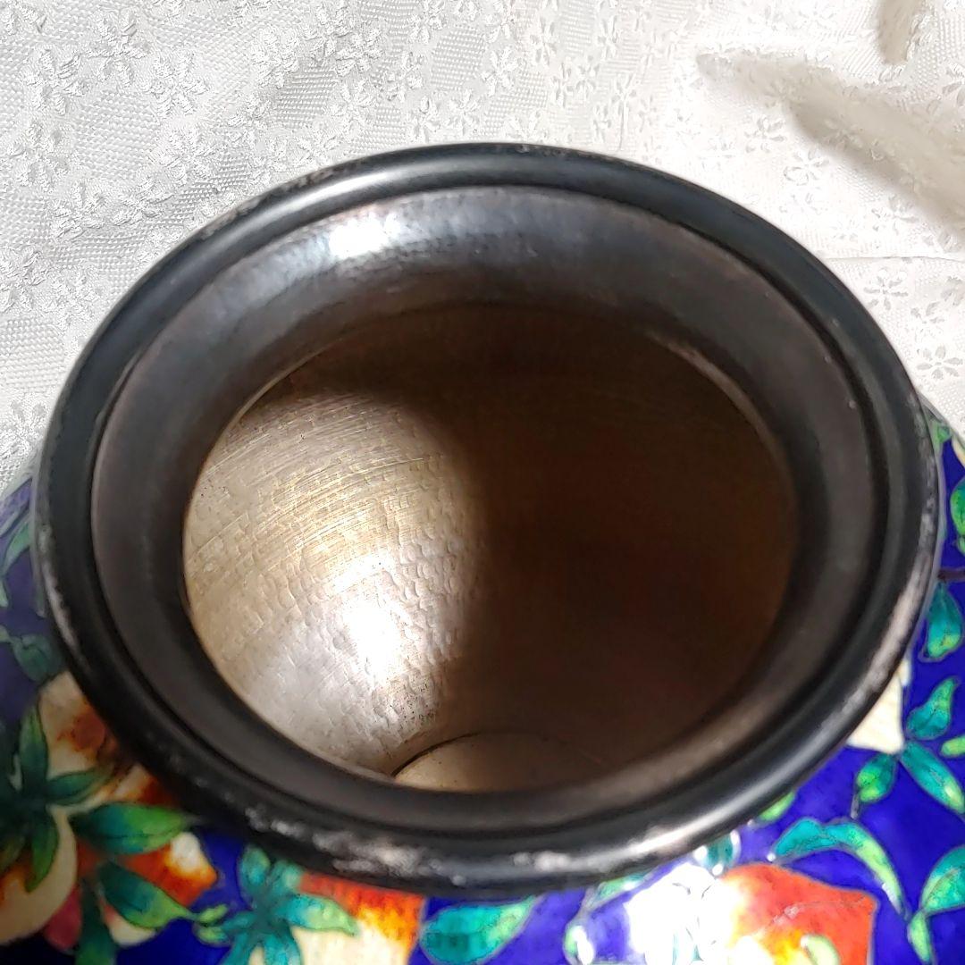 1.3kg 純銀 シルバー98% SILVER 七宝焼 銀壺 ロッテホテル 花器 - メルカリ