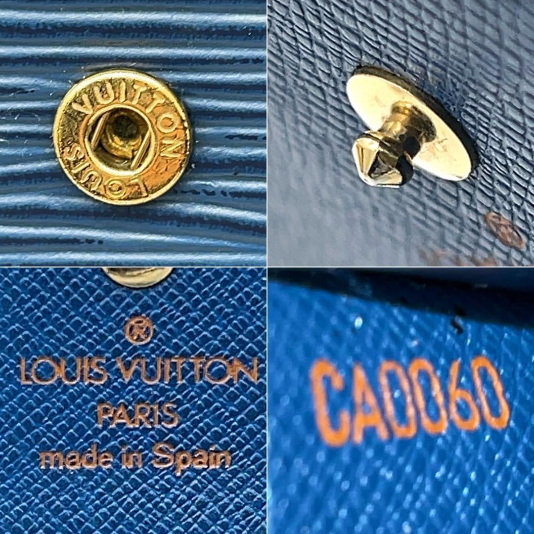 ルイヴィトン エピ ケース 小銭入れ ブルー 男女兼用