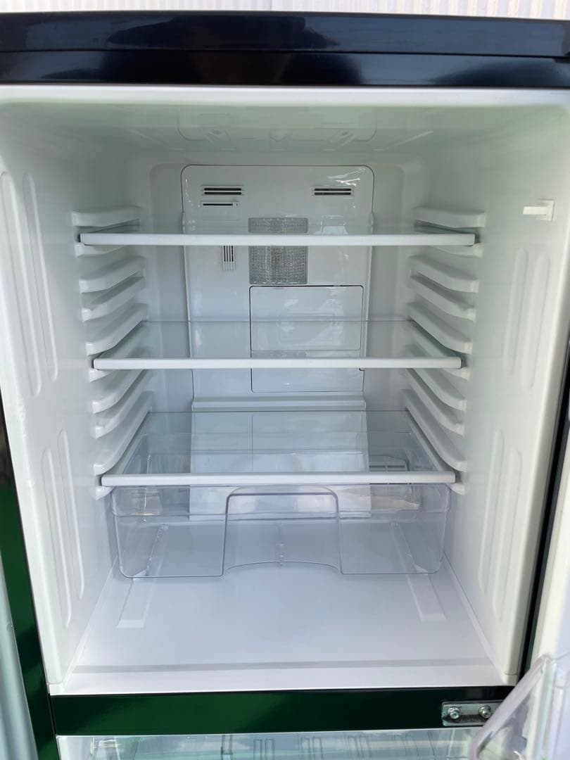 953 ユーイング おしゃれブラック2ドア冷蔵庫 右開き 一人暮らし 単身