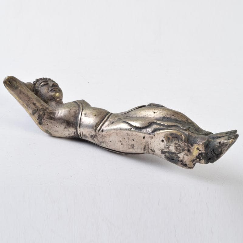 仏教美術 古銅 涅槃像 寝釈迦像 仏像 置物 N 8702