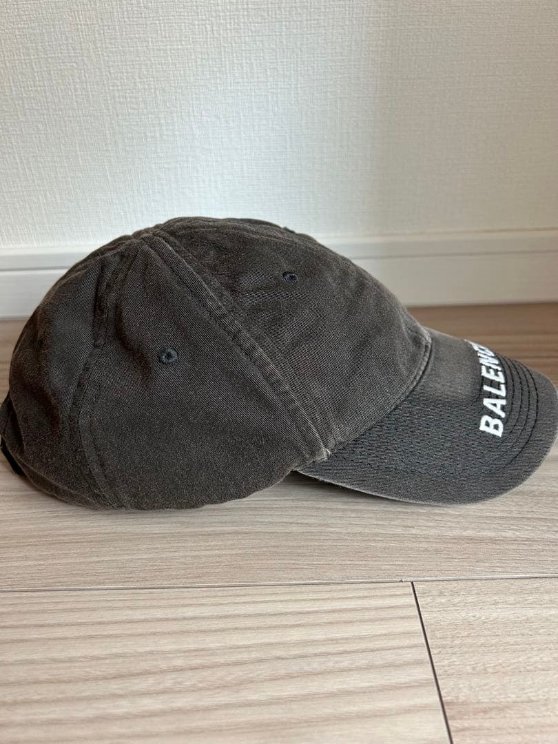 バレンシアガ Washed Denim Logo Baseball Cap