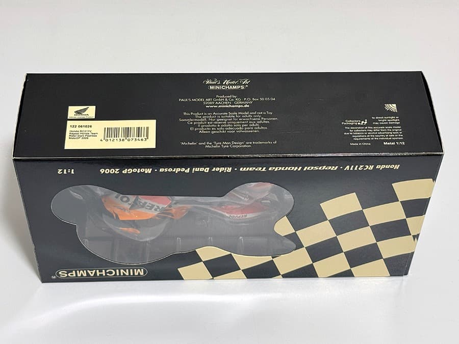 ミニチャンプス 1/12 ホンダ RC211V ダニ・ペドロサ 2006