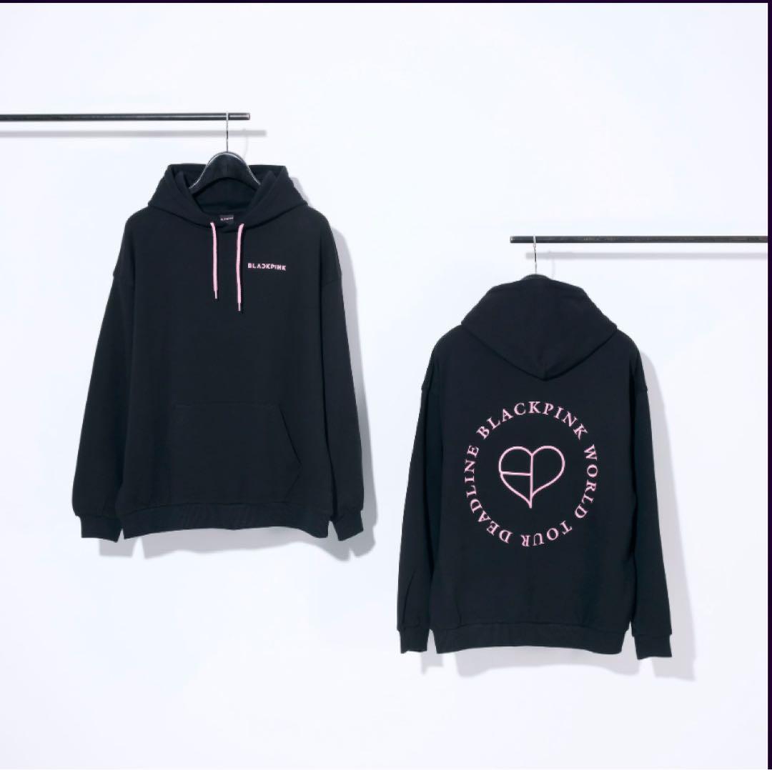 BLACKPINK ワールドツアー プルオーバーフーディー L BLACKPINK フーディー ツアーグッズ ブラックピンクパーカー L 公式