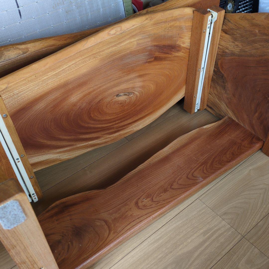 欅曲線デザインパソコンデスク