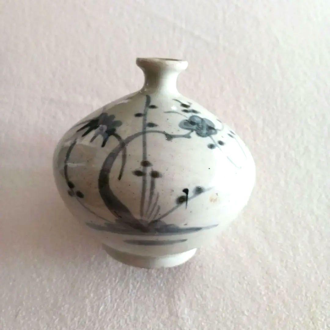 古伊万里 染付 草花文 油壺 江戸中期 完品 Yahoo!オークション -「古伊万里