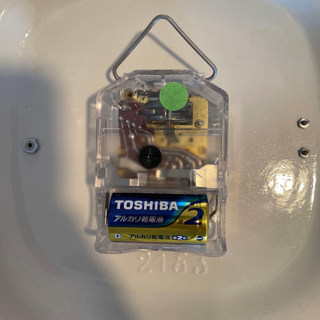 フランス　JAZ 陶器の掛時計　アンティーク品