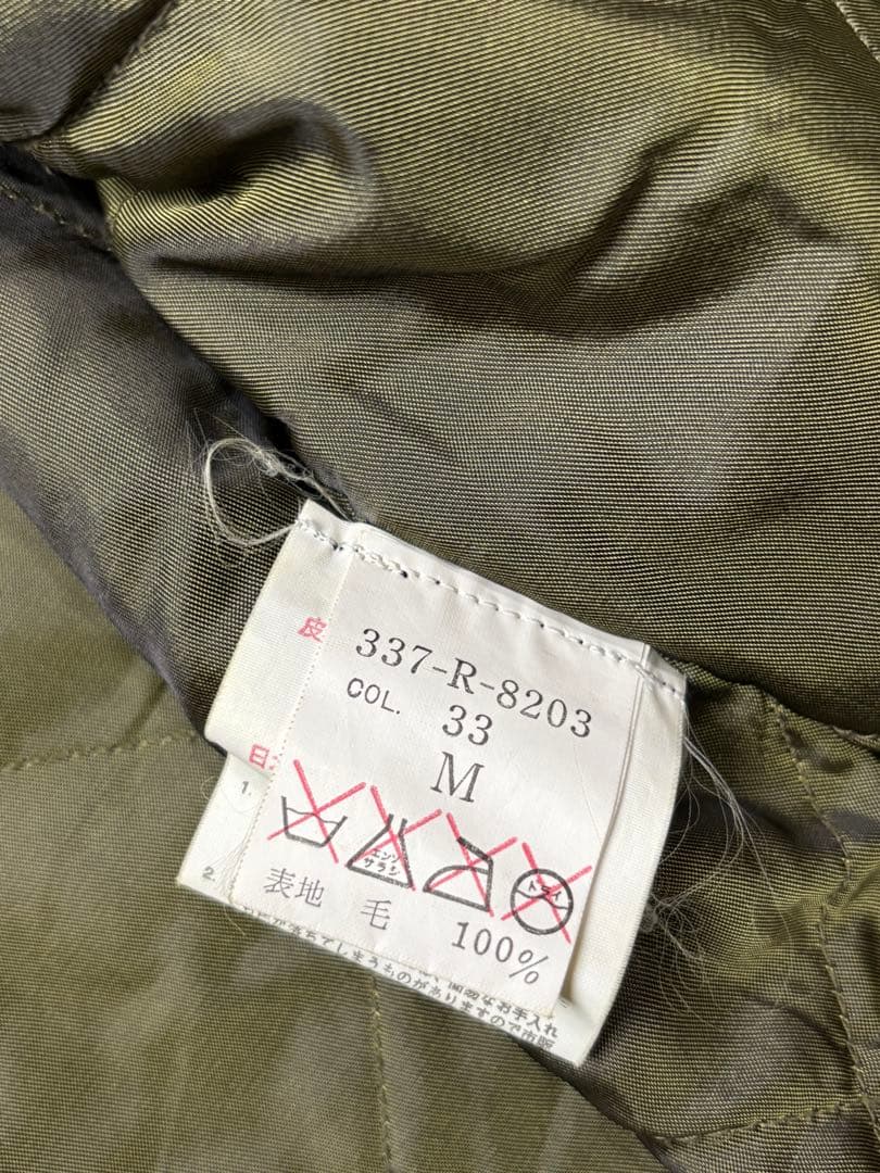 90'sノーティカ NAUTICA ウール ツイード ジャケット 襟レザー