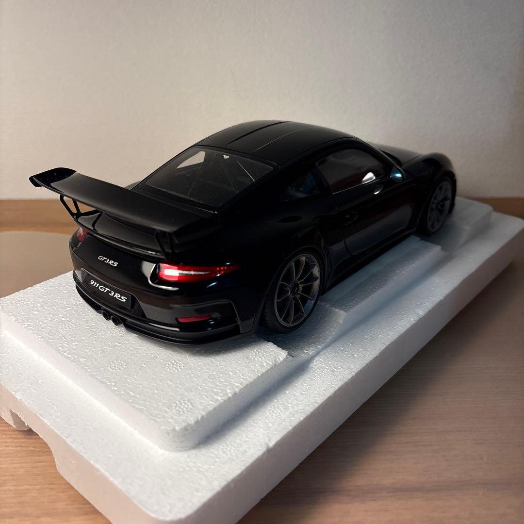 オートアート　ポルシェ911 991 GT3 RS 1/18 ミニカー　ブラック