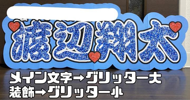 ①サンプル　連結うちわ文字　文字パネル