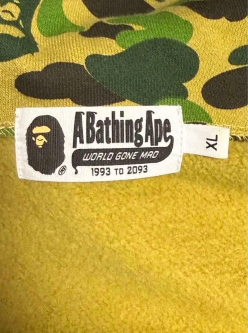 本物保証　A BATHING APE ABC CAMO シャークパーカーXL