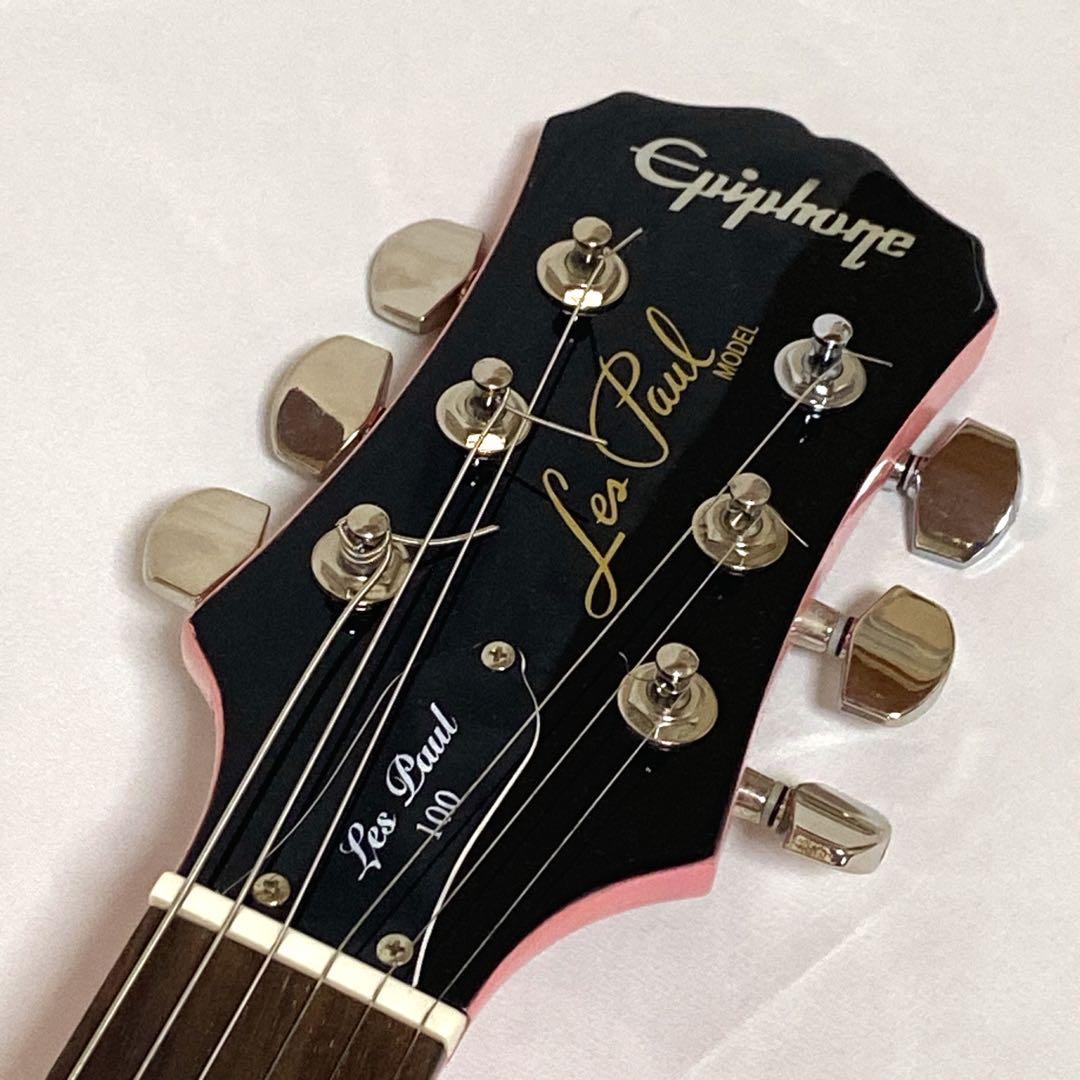 エピフォン レスポール100 ピンク エレキギター 限定品 稀少 - メルカリ