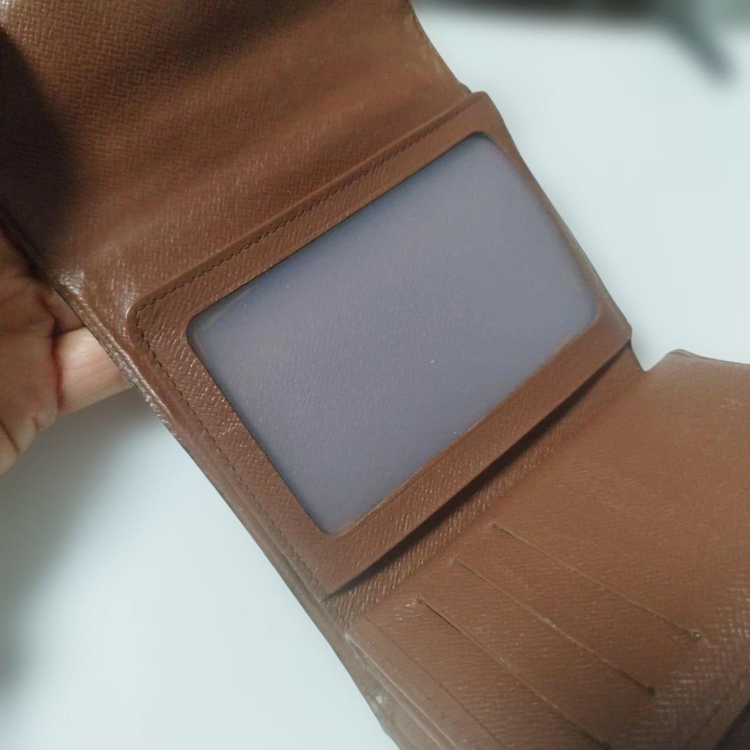 LOUIS VUITTON 三つ折り財布 ブラウン