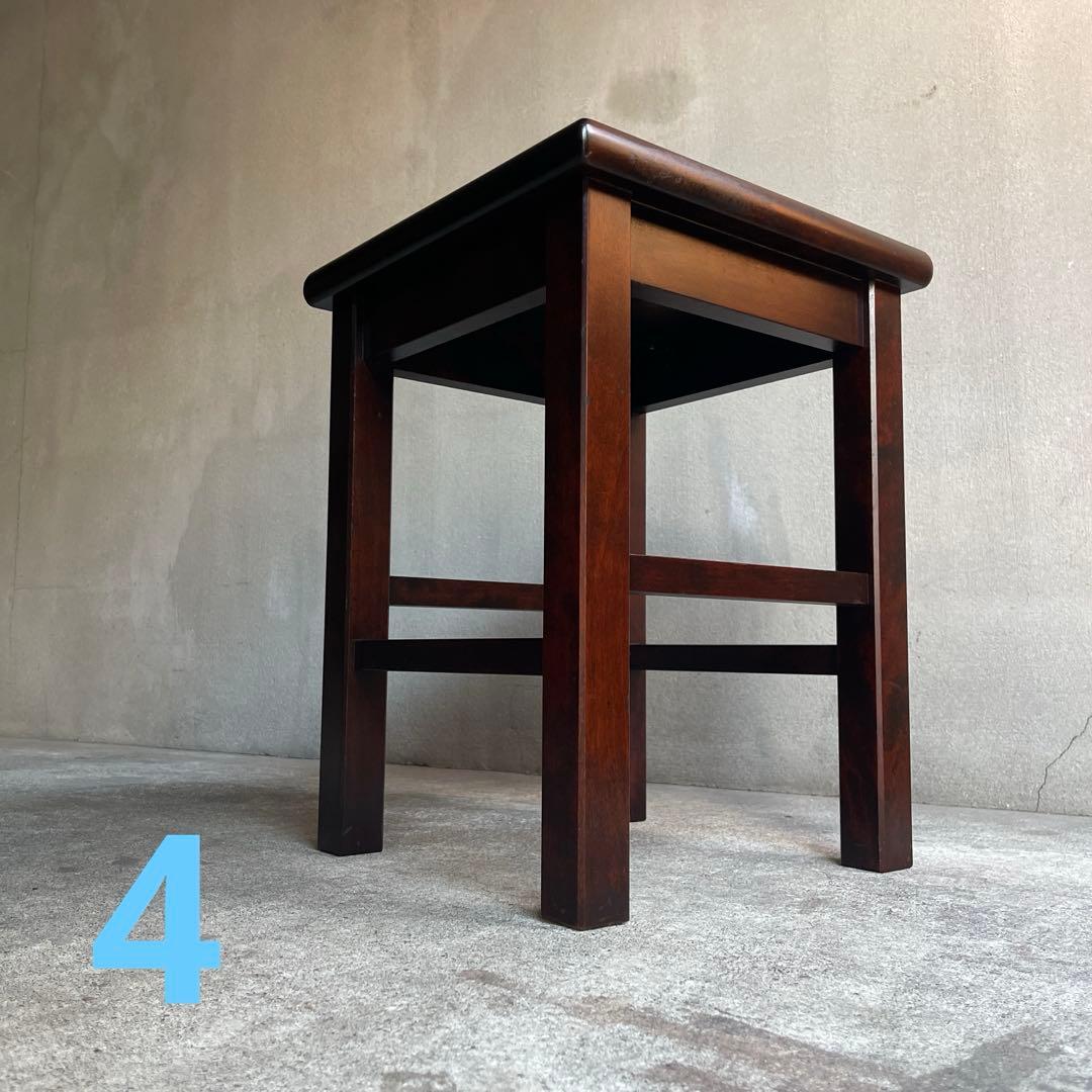 北海道民芸家具　樺材スツール　オールドヴィンテージ