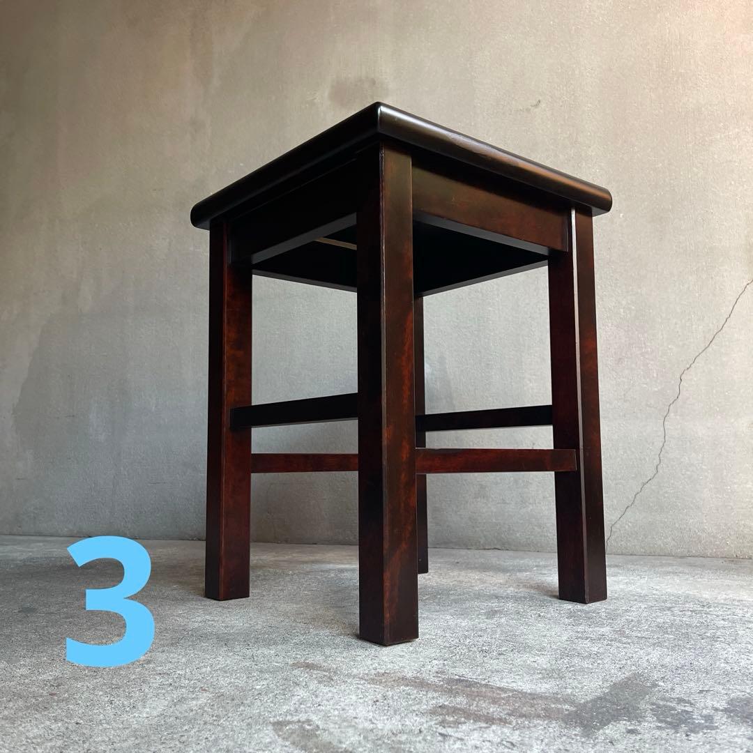 北海道民芸家具　樺材スツール　オールドヴィンテージ