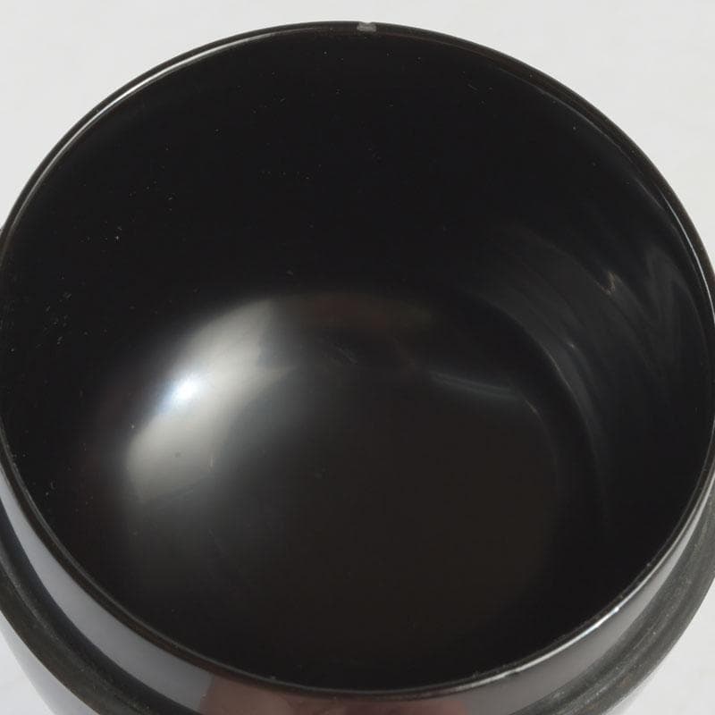 茶道具 輪島塗 岡本陽斎作 切合口 黒中棗 共箱 V 9463 - メルカリ