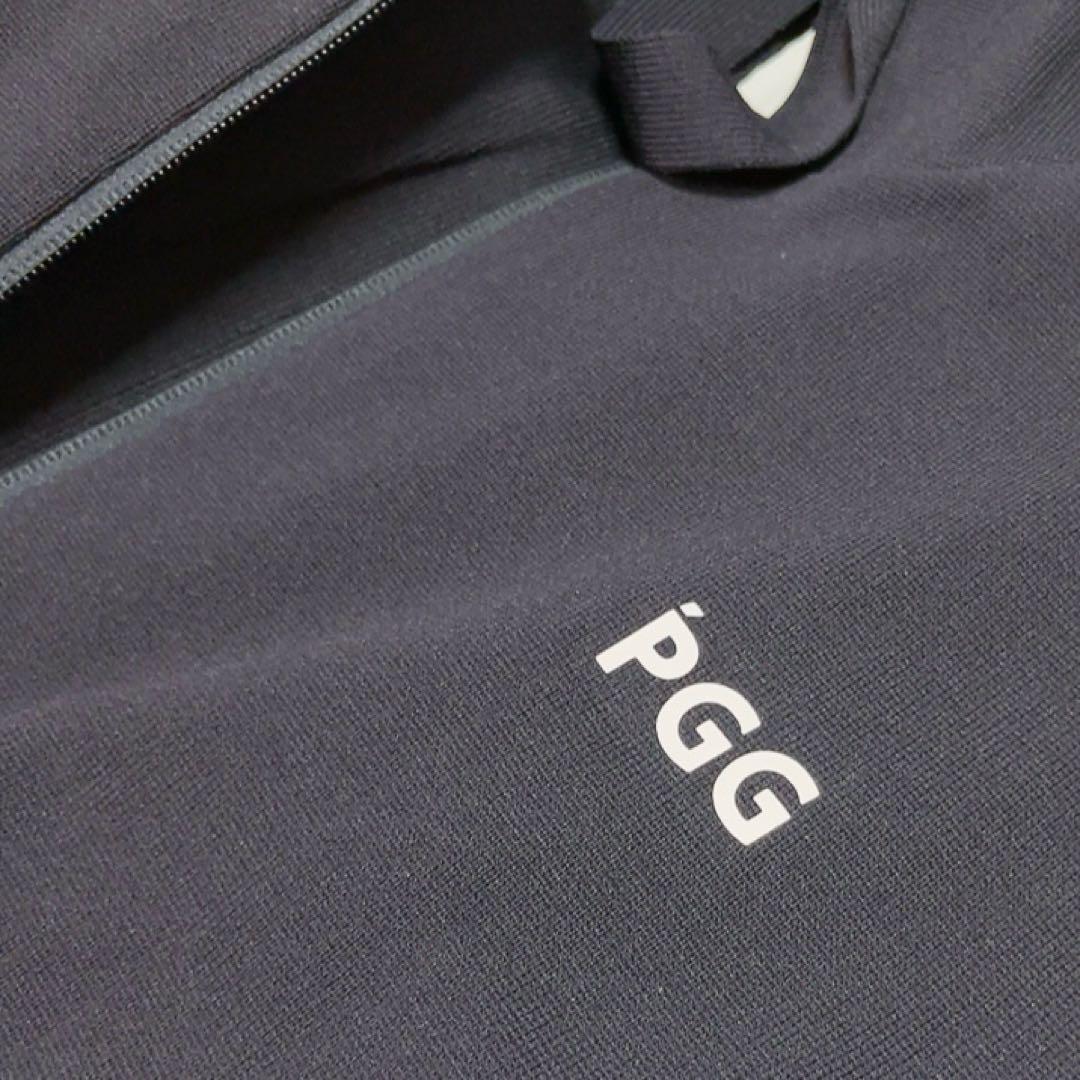 極美品　PGG パーリーゲイツ ジップパーカー ペプラム　ギャザー　ネイビー