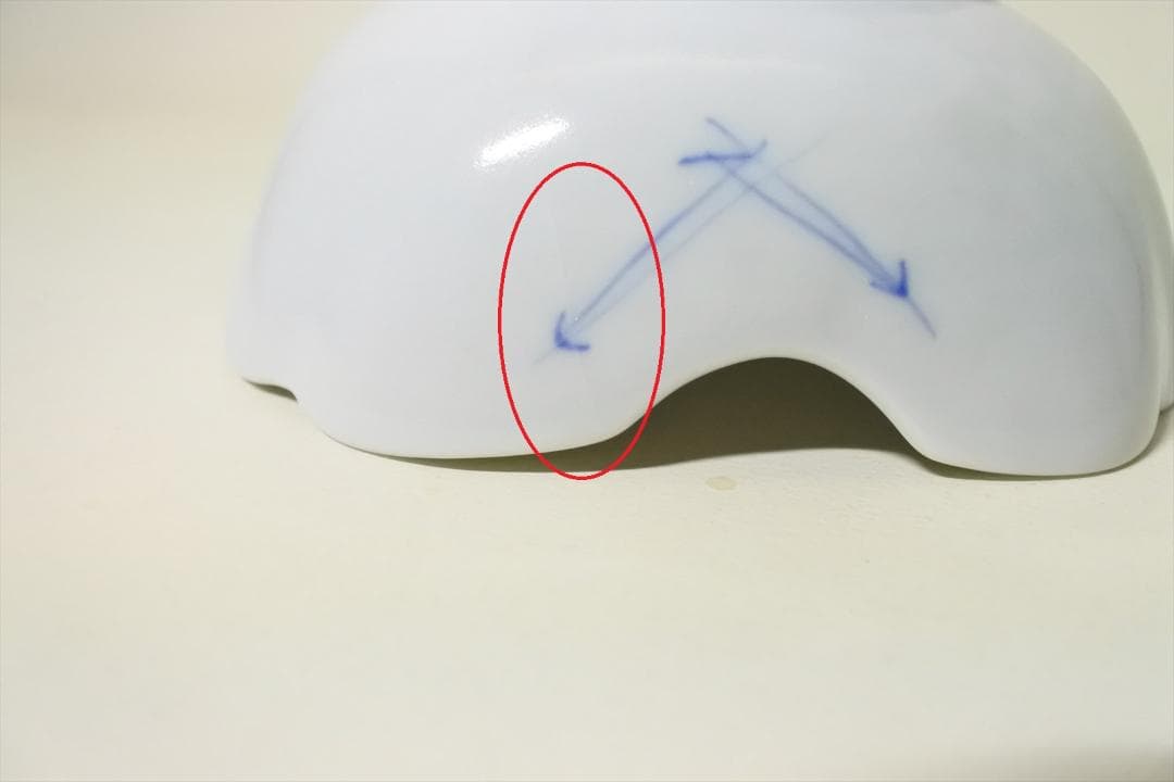 江戸末期～明治時代　伊万里　染付　折松葉　角　鉢　向付　５客組　骨董品　g