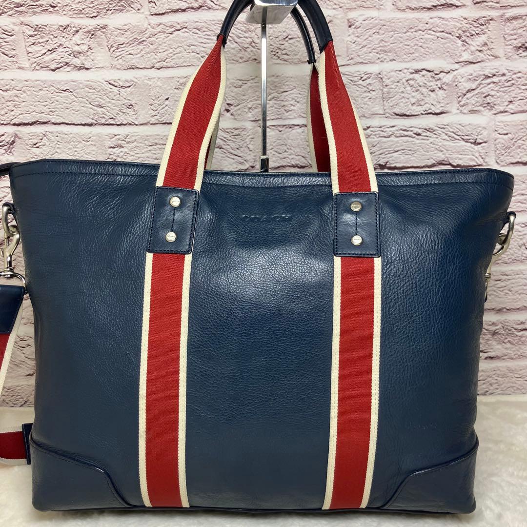 コーチ✨ヘリテージ レザー ユーティリティー A4 2way ビジネスバッグ