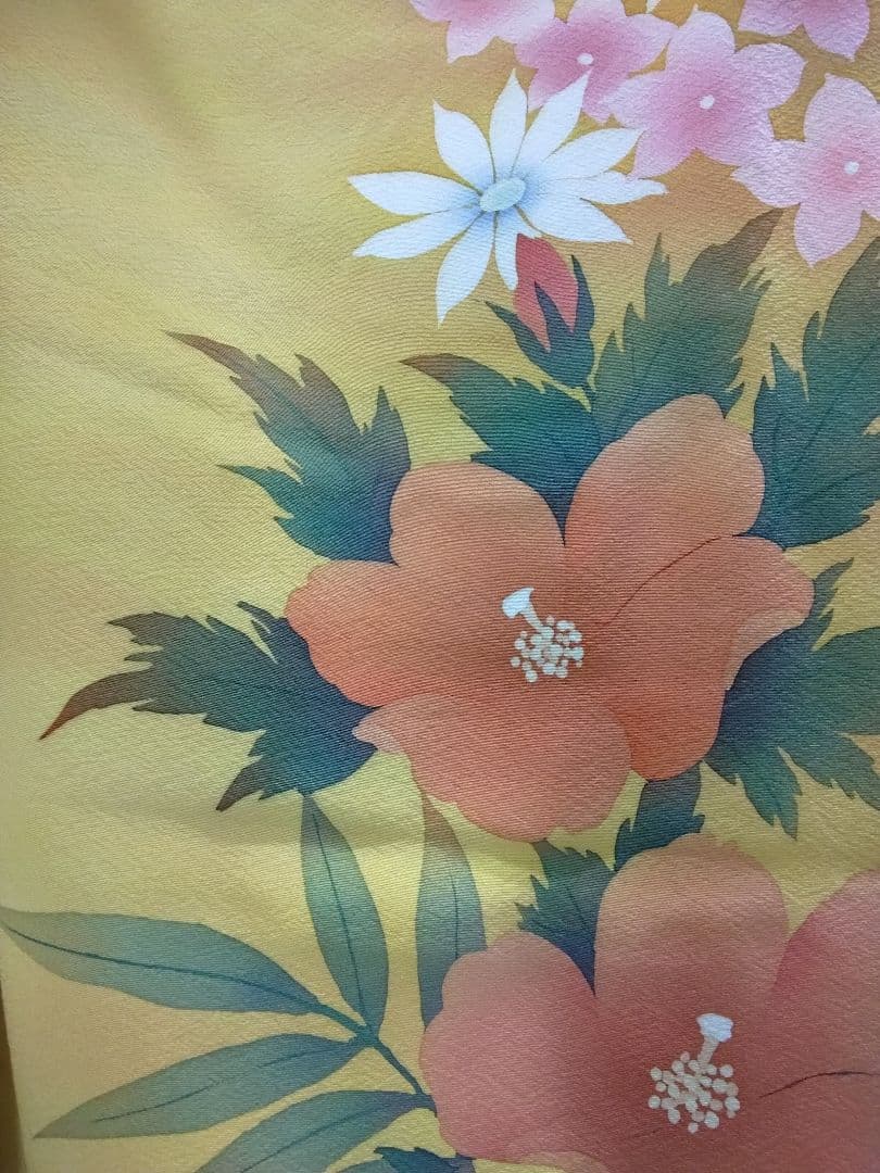 専用】振袖フルセット、正絹、重ね衿帯揚げ帯締め、西陣袋帯襦袢、落款