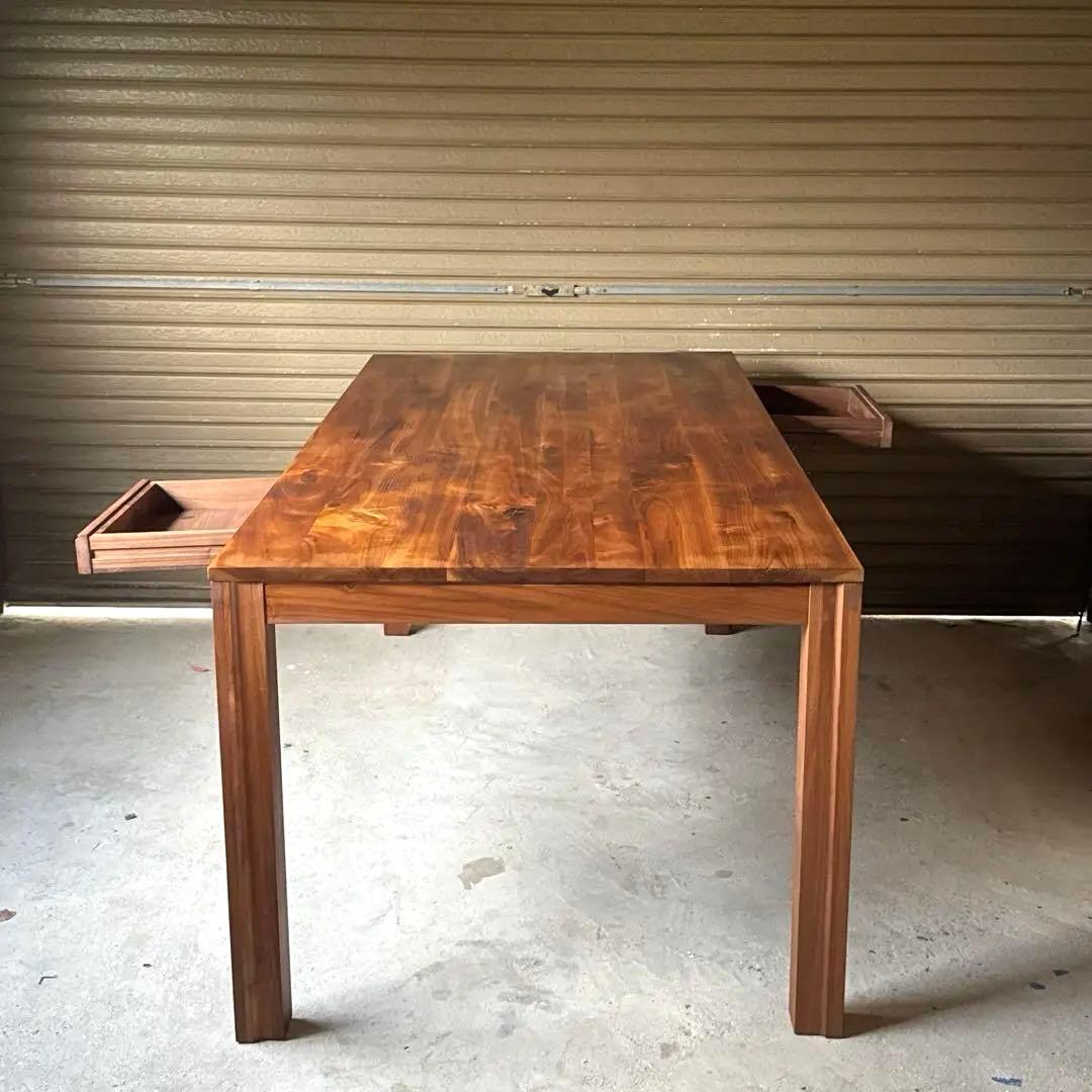 ダイニングテーブル　ウォールナット　無垢　180cm メンテナンス済み　送料込み