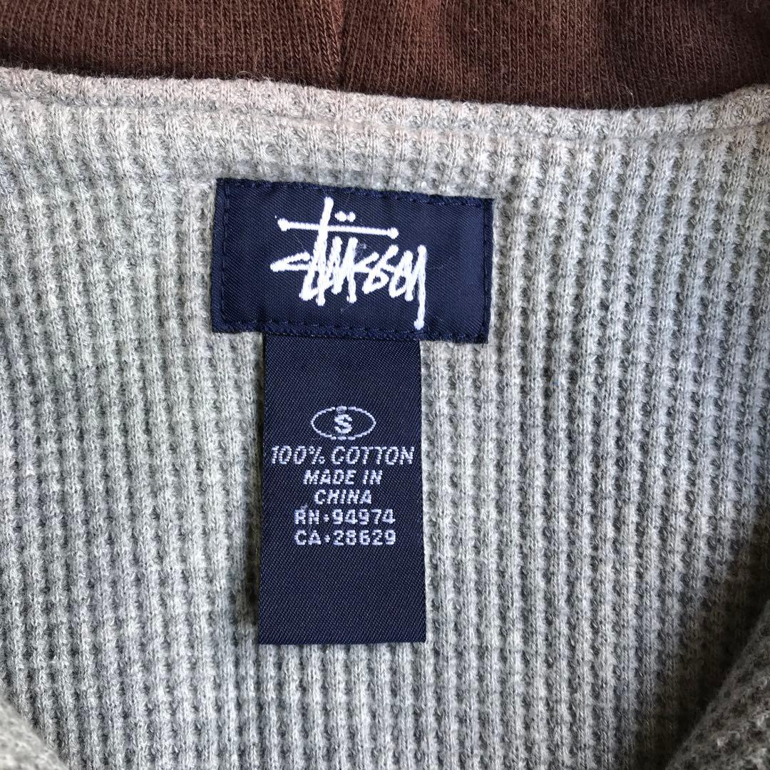 1990s old stussy ステューシー　ジップパーカー　裏サーマル