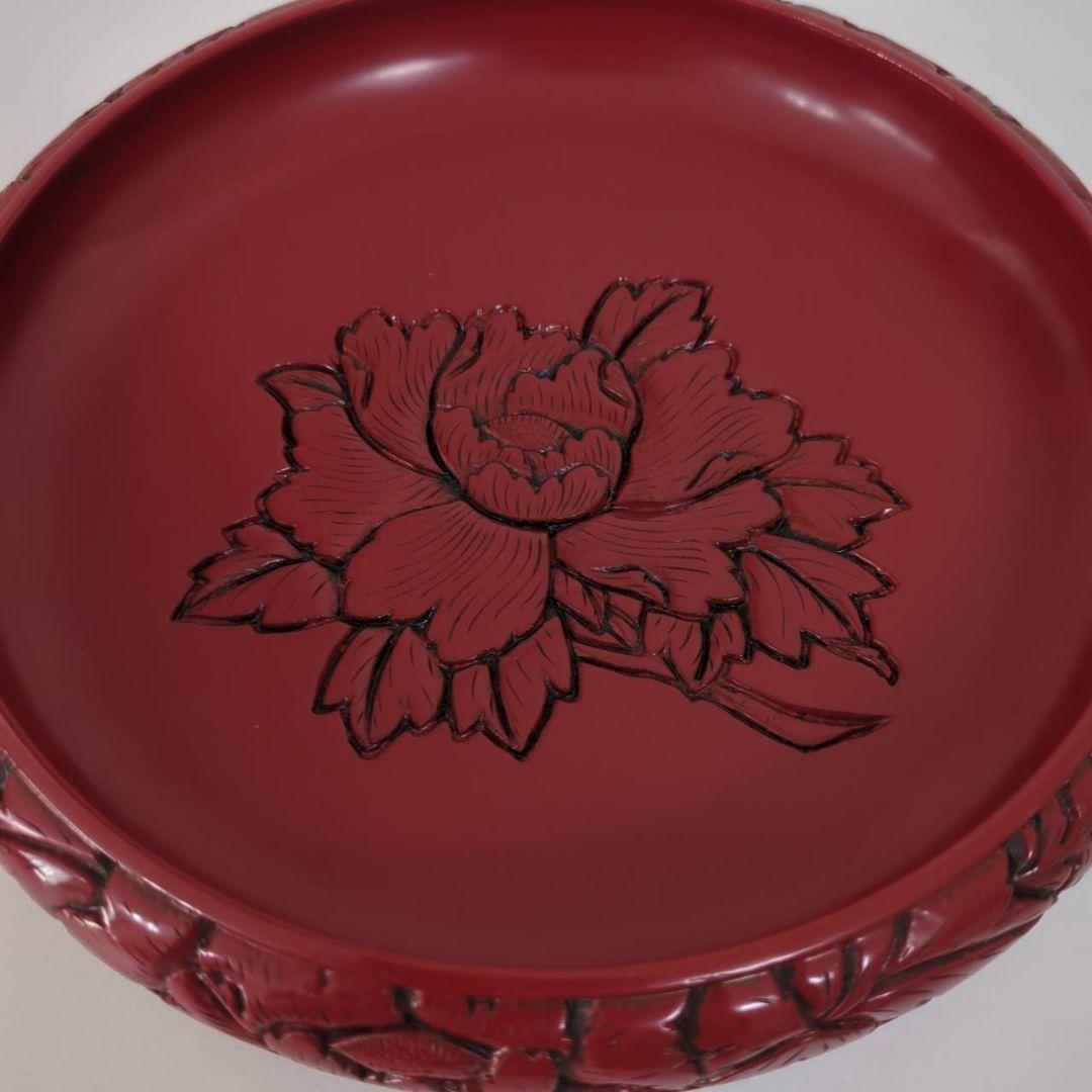 村上木彫堆朱　菓子鉢　大・小セット