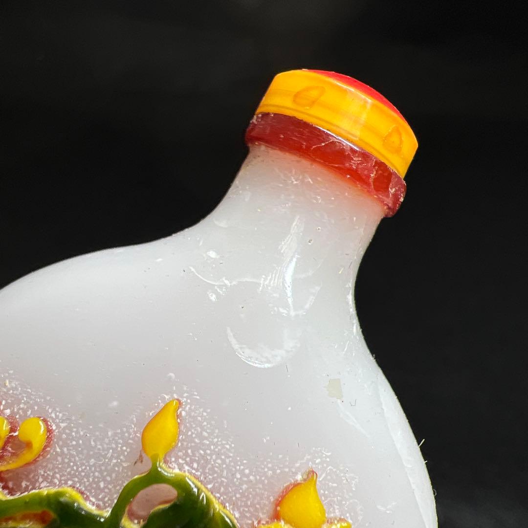 中国古玩 乾隆ガラス鼻煙香 木箱付 高さ約7㎝ 東Y8-0122☆2F - メルカリ