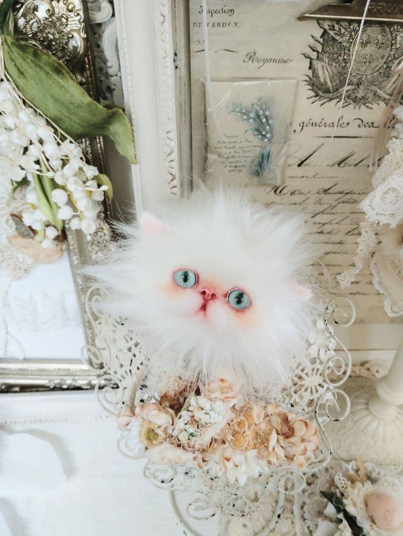 エキゾチックロングヘア♡子猫ちゃんのブローチ♡アートドール