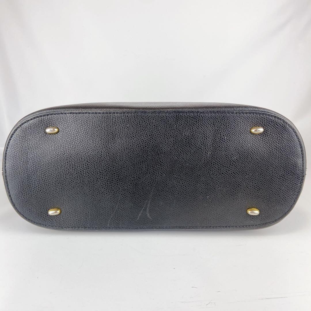 セリーヌ 2way ドーム型 オールレザー シボ革 ショルダー クロスボディ