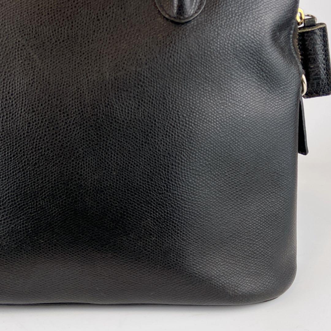 セリーヌ 2way ドーム型 オールレザー シボ革 ショルダー クロスボディ