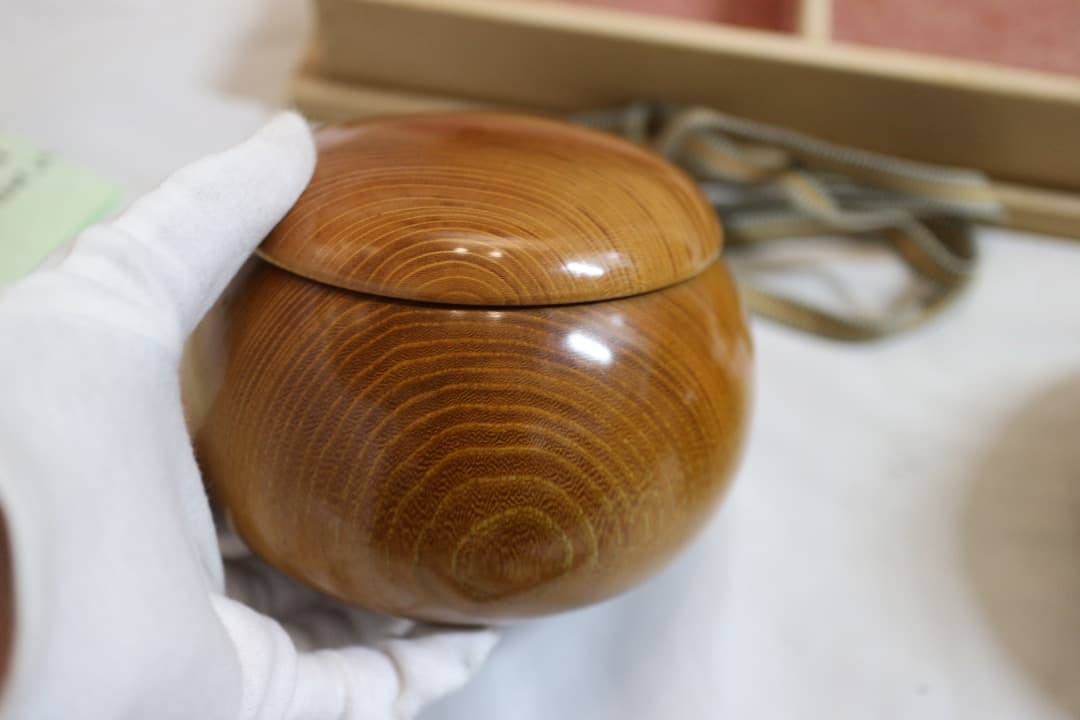 希少 松岡裕治 作 広島県 MATU工房 碁笥 碁筒 ごけ ごす 共箱有り