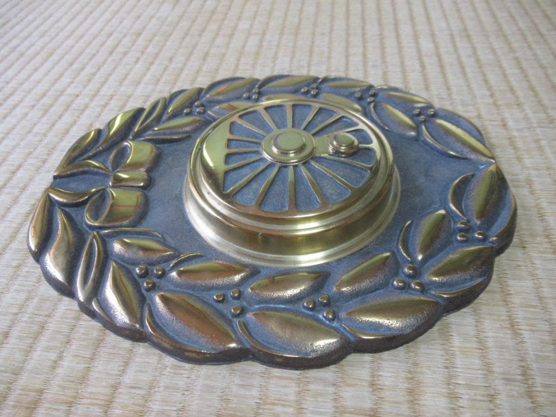 極希少 1960年頃 国鉄◆特大総真鍮製「動輪マーク」ヘッドマーク/駅舎内展示物