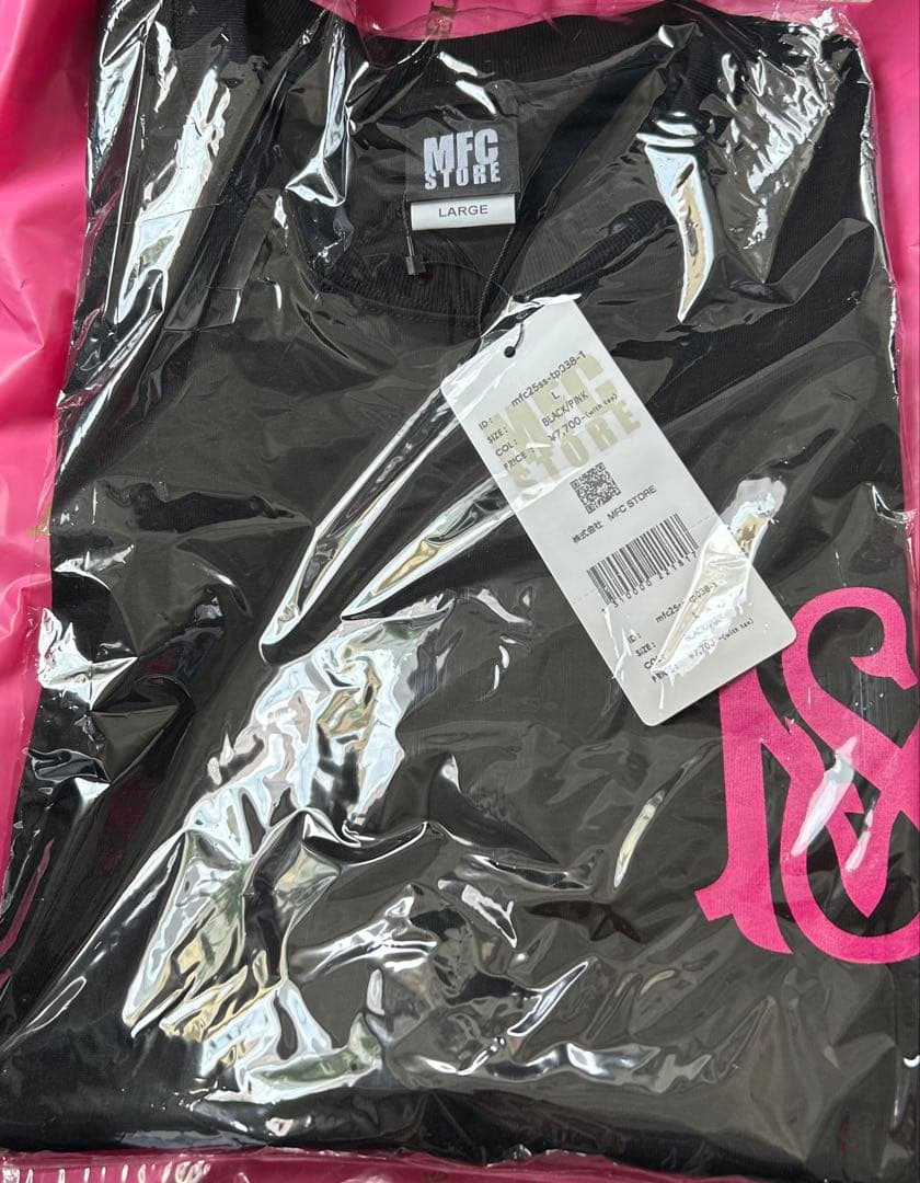 浜崎あゆみ×MFC MFC店舗限定Tシャツ ブラック×ピンク L