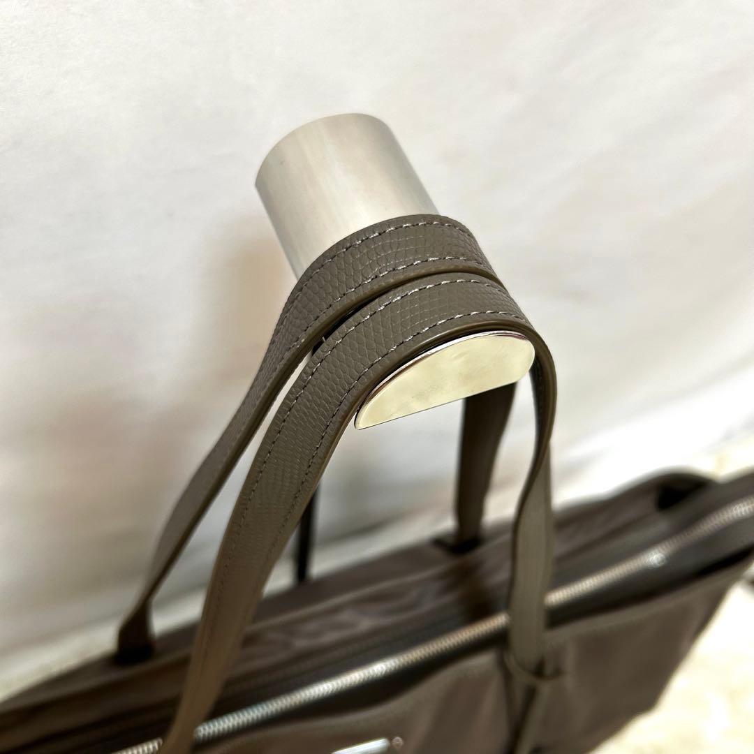 未使用 TUMI ビジネス　トートバッグ　グレー　ナイロン　レザー　135482