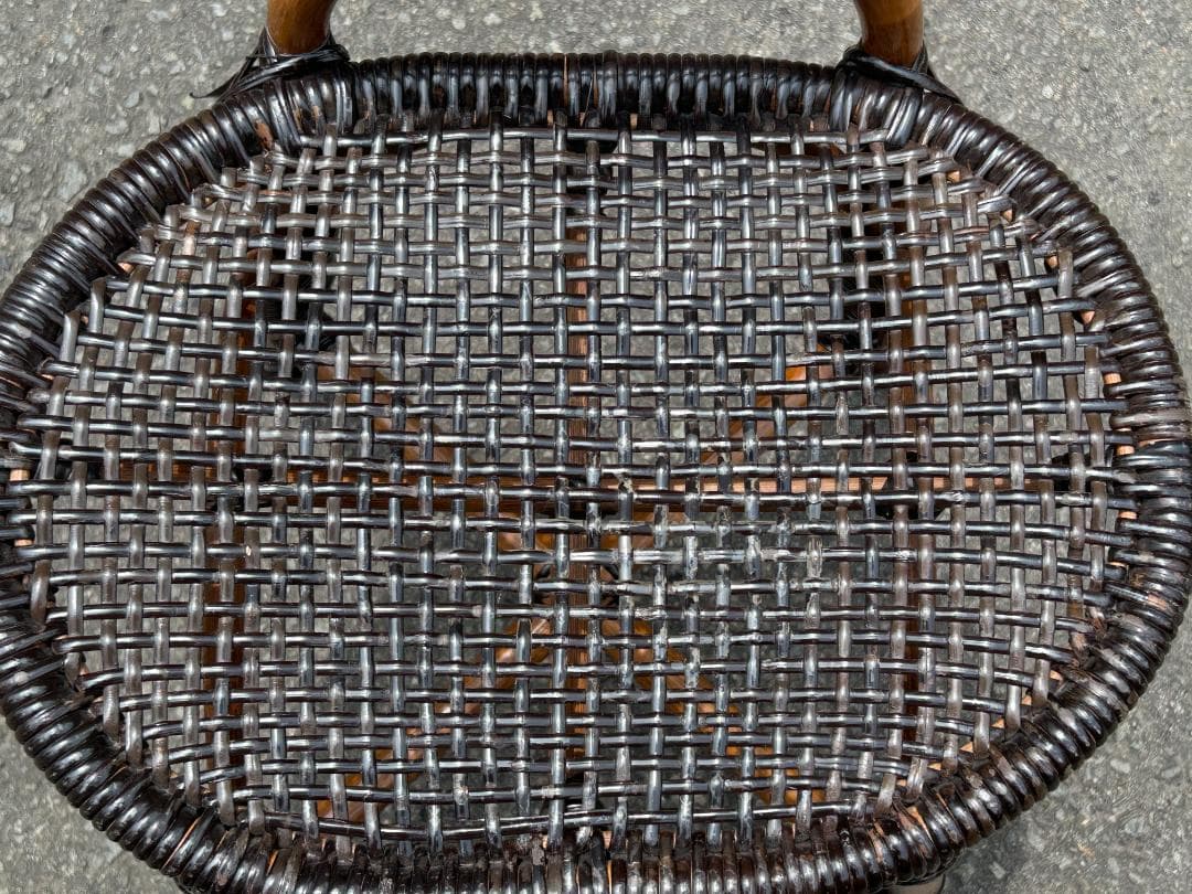 レア!! 熟練職人手作り こだわりの逸品！ツルヤ商店　籐源郷　スツール　ラタン