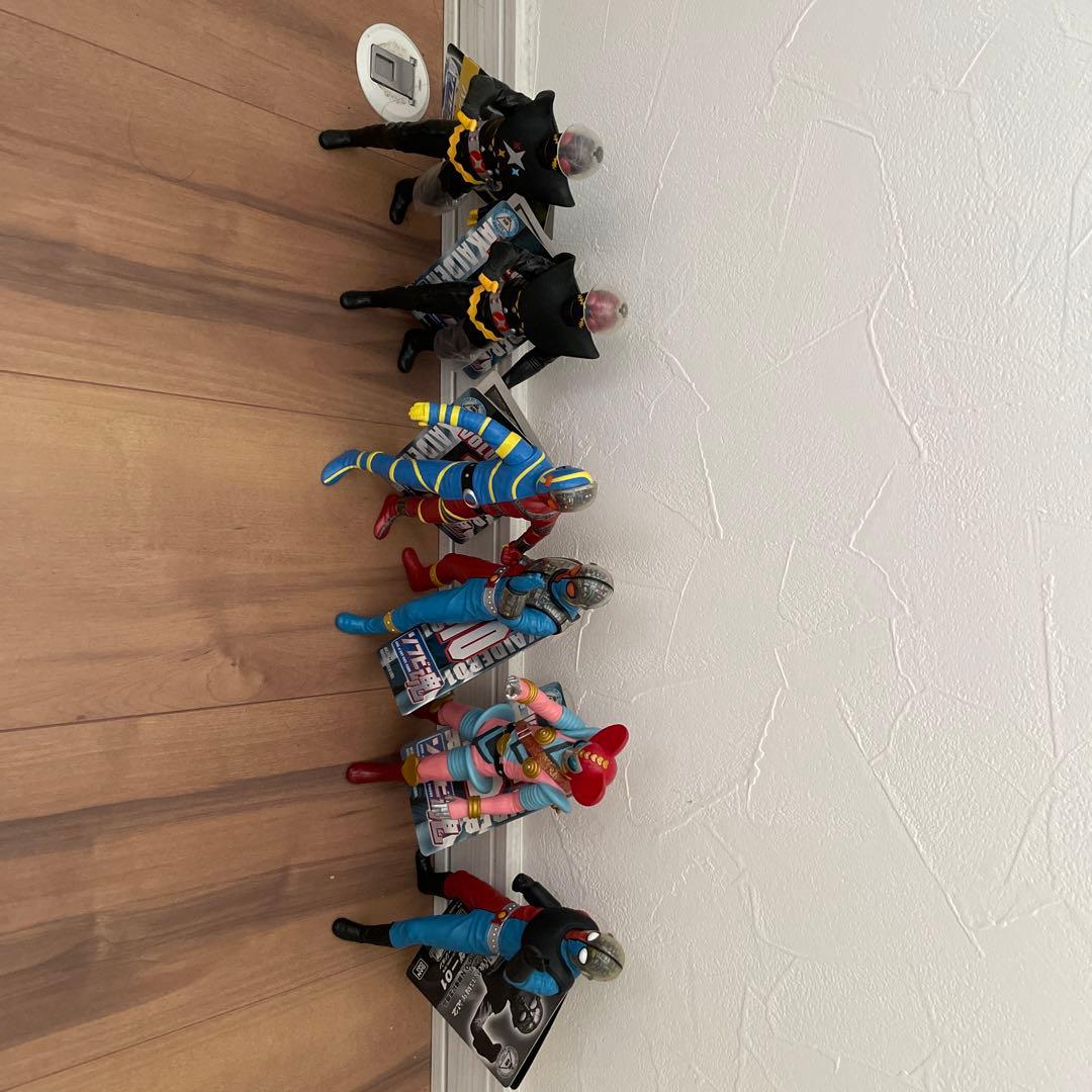 絶版・美品・タグ付き】ソフビ魂 キカイダーフィギュア6体