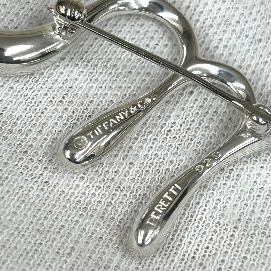 ティファニー ブローチ イニシャル エム m ピンバッチ シルバー925 箱付き