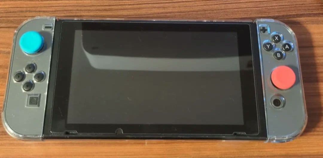 レ*ン様 Nintendo Switch 本体 グレー (透明カバー付き)